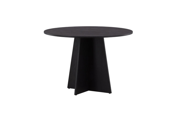 Venture Home Bootcut Round Dining Table - Black / Black Fanéer