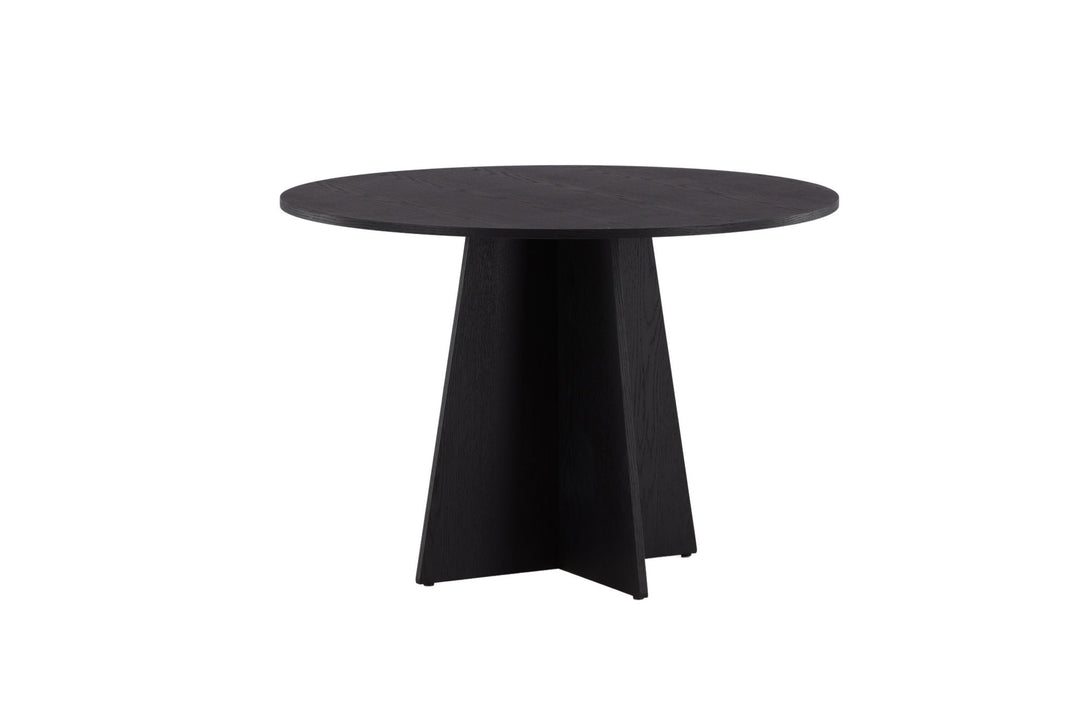 Venture Home Bootcut Round Dining Table - Black / Black Fanéer
