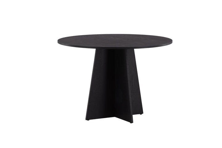 Venture Home Bootcut Round Dining Table - Black / Black Fanéer