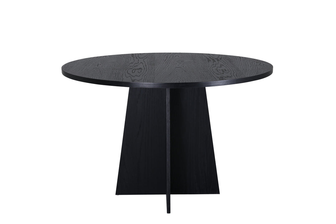 Venture Home Bootcut Round Dining Table - Black / Black Fanéer