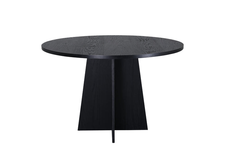 Venture Home Bootcut Round Dining Table - Black / Black Fanéer