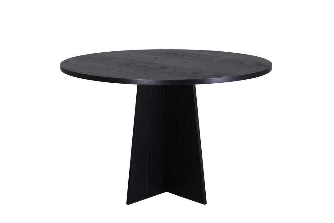 Venture Home Bootcut Round Dining Table - Black / Black Fanéer