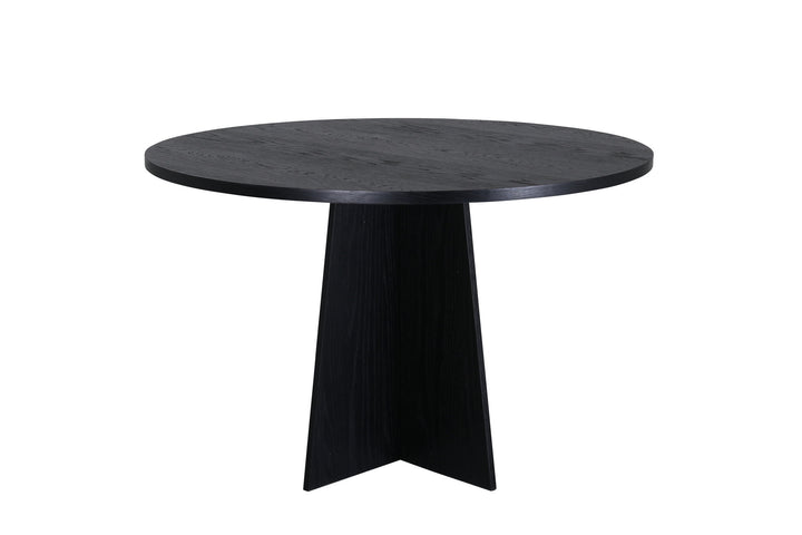 Venture Home Bootcut Round Dining Table - Black / Black Fanéer