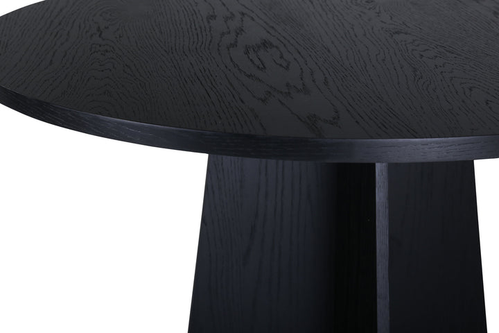 Venture Home Bootcut Round Dining Table - Black / Black Fanéer