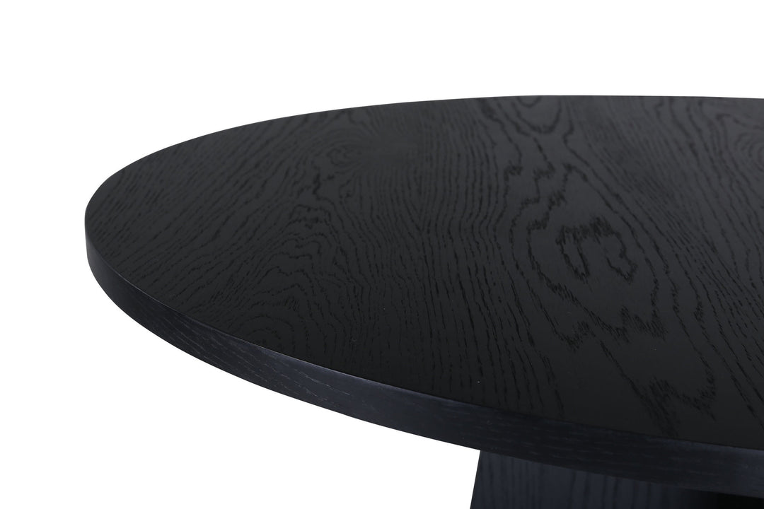 Venture Home Bootcut Round Dining Table - Black / Black Fanéer