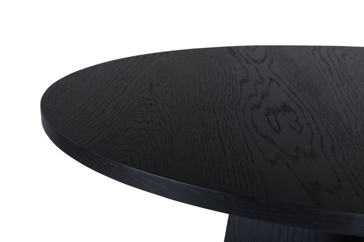 Venture Home Bootcut Round Dining Table - Black / Black Fanéer
