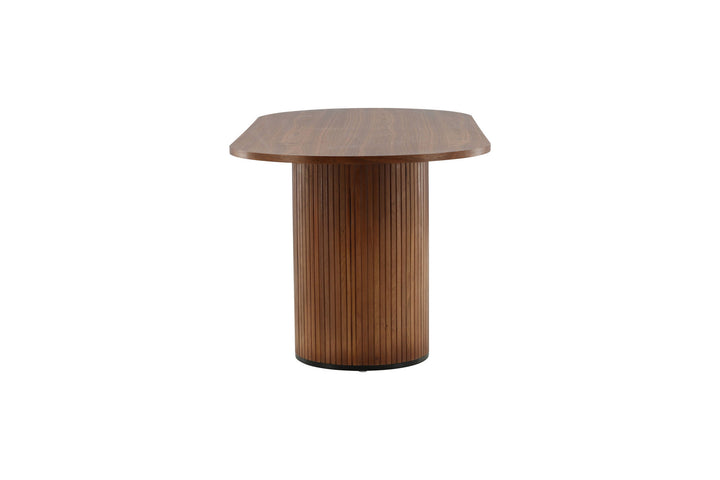 Venture Home Bianca Oval Dining Table - Walnut / Walnut Veneer