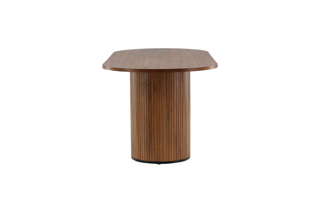 Venture Home Bianca Oval Dining Table - Walnut / Walnut Veneer