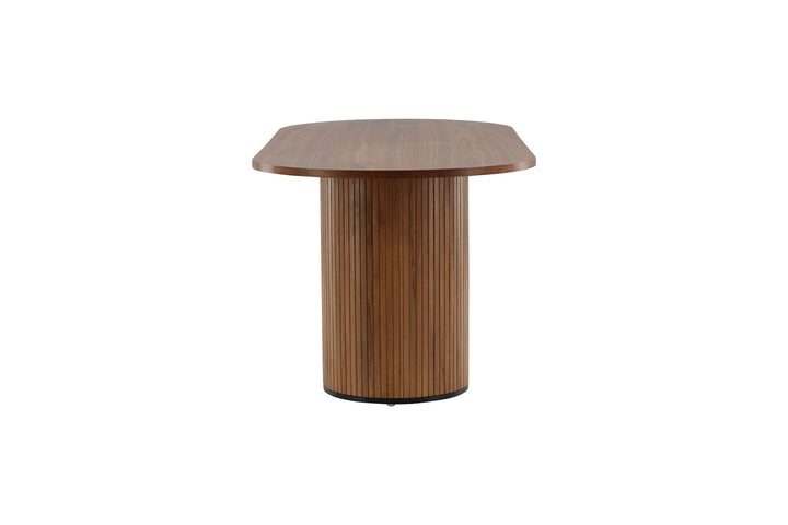 Venture Home Bianca Oval Dining Table - Walnut / Walnut Veneer