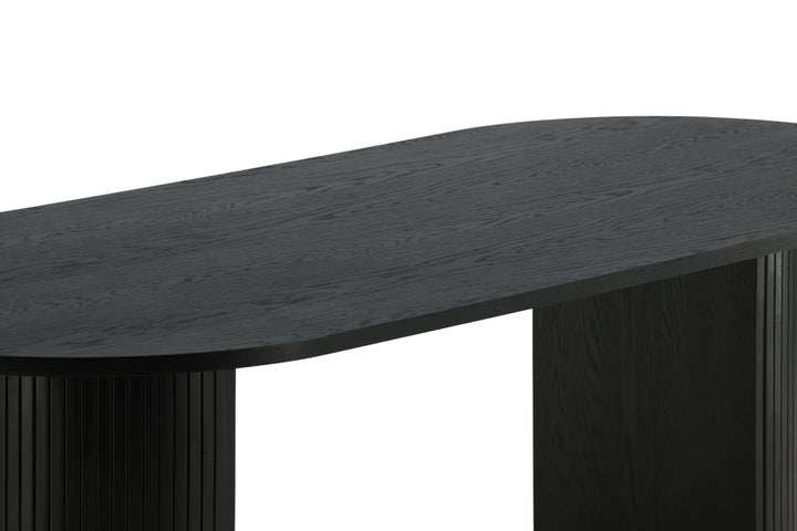 Venture Home Bianca Oval Dining Table - Black / Black Veneer