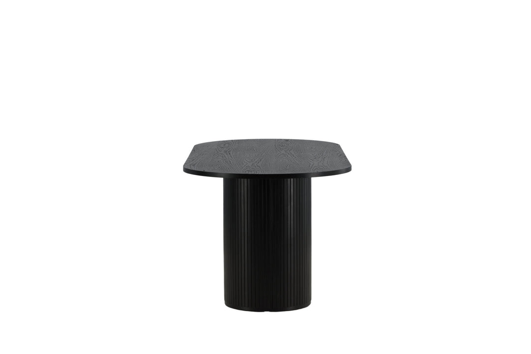 Venture Home Bianca Oval Dining Table - Black / Black Veneer