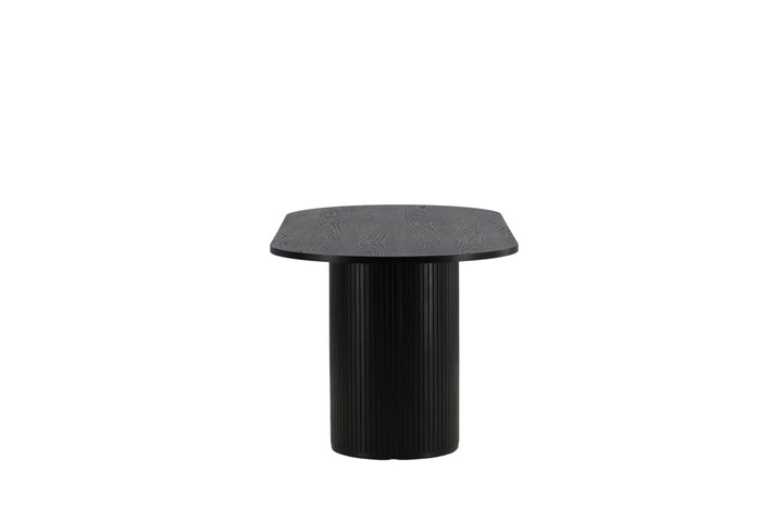 Venture Home Bianca Oval Dining Table - Black / Black Veneer