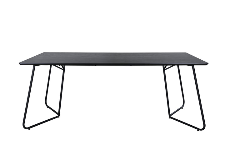 Venture Home Petra Dining Table - Black / Black Veneer