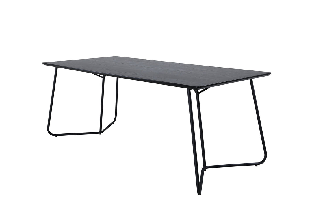 Venture Home Petra Dining Table - Black / Black Veneer