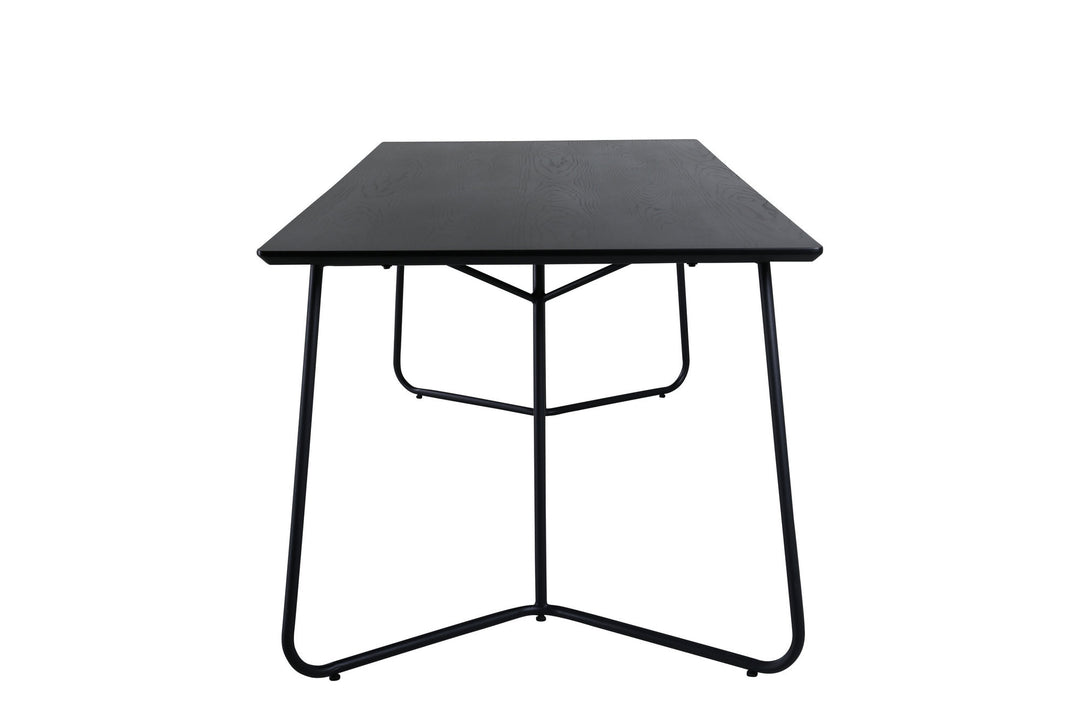Venture Home Petra Dining Table - Black / Black Veneer
