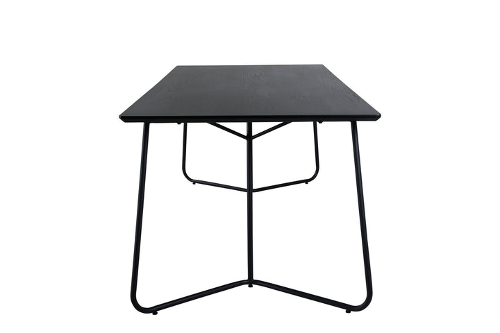 Venture Home Petra Dining Table - Black / Black Veneer