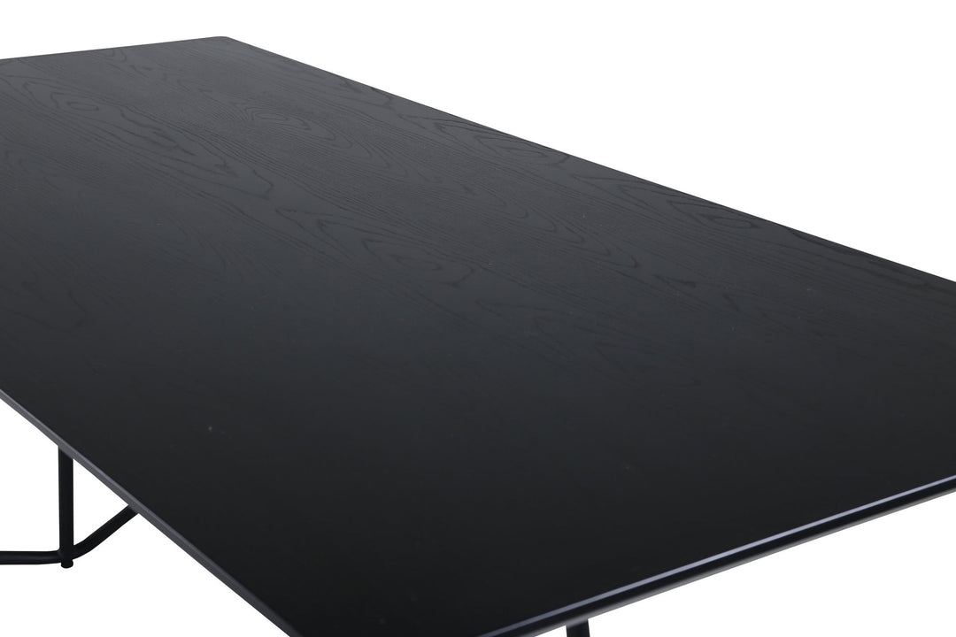 Venture Home Petra Dining Table - Black / Black Veneer