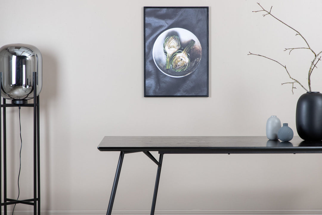 Venture Home Petra Dining Table - Black / Black Veneer