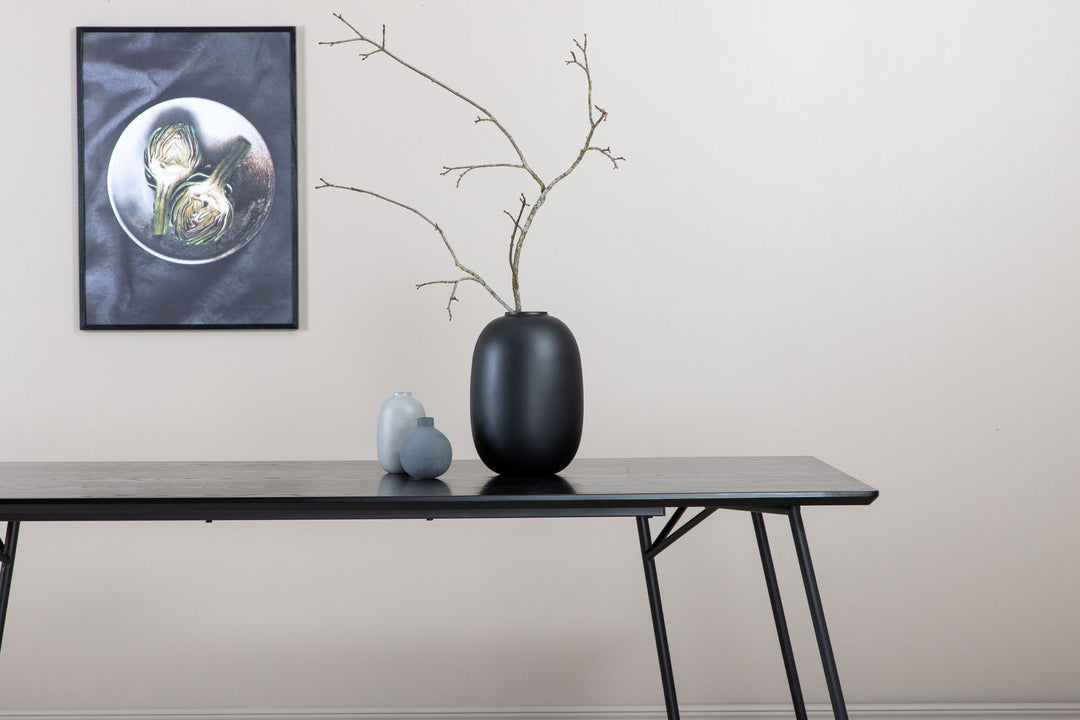Venture Home Petra Dining Table - Black / Black Veneer