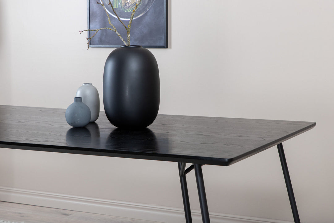 Venture Home Petra Dining Table - Black / Black Veneer