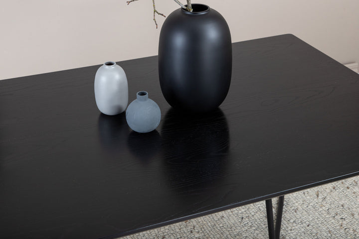 Venture Home Petra Dining Table - Black / Black Veneer