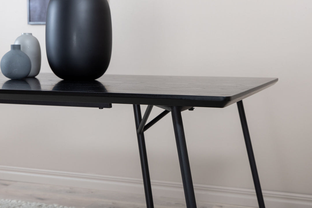 Venture Home Petra Dining Table - Black / Black Veneer