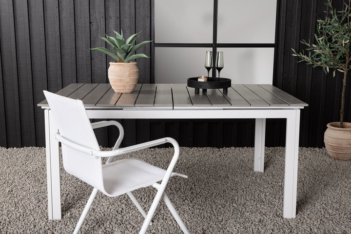 Venture Home Levels Table 160/240 - White/Grey