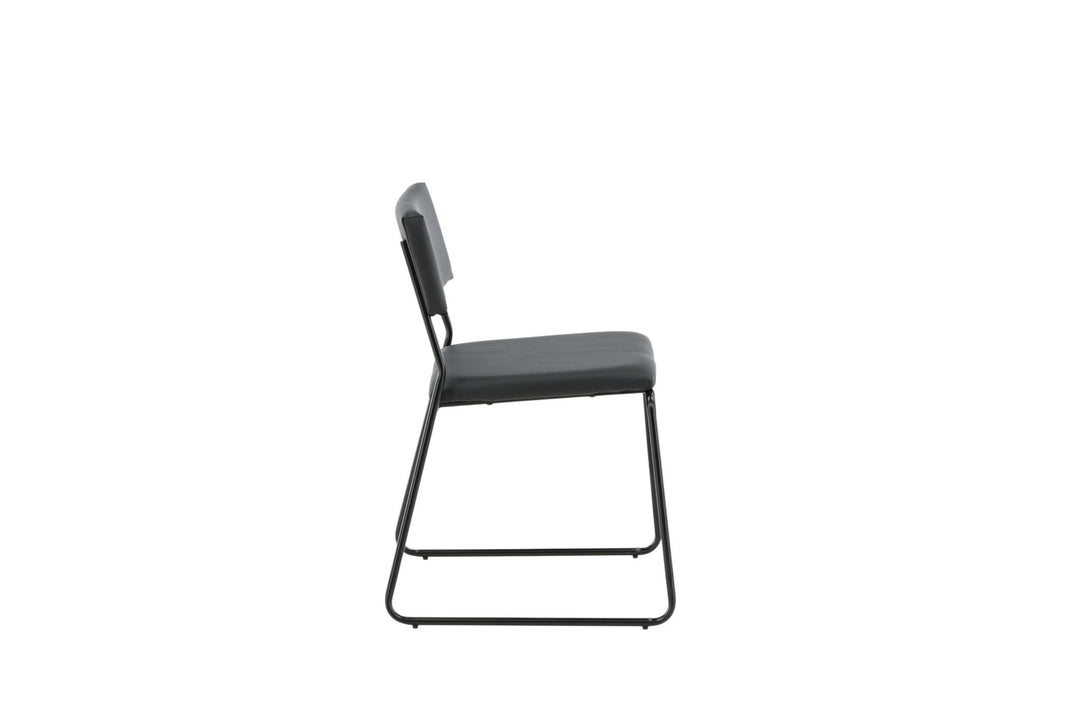 Venture Home Kenth Chair 2-pack - Black / Black PU