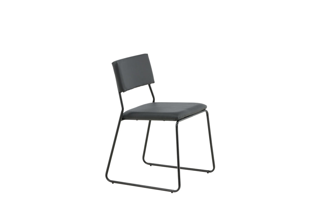 Venture Home Kenth Chair 2-pack - Black / Black PU