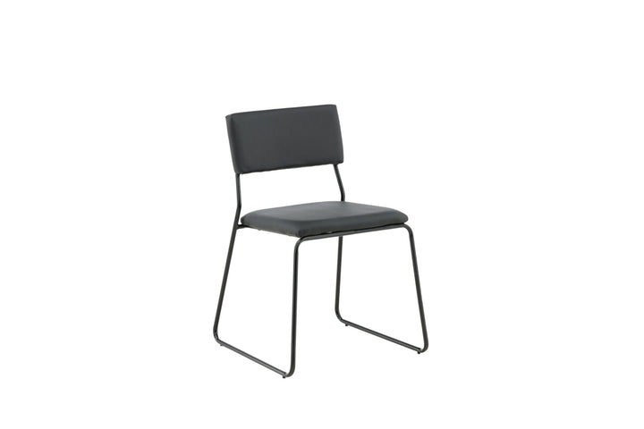 Venture Home Kenth Chair 2-pack - Black / Black PU