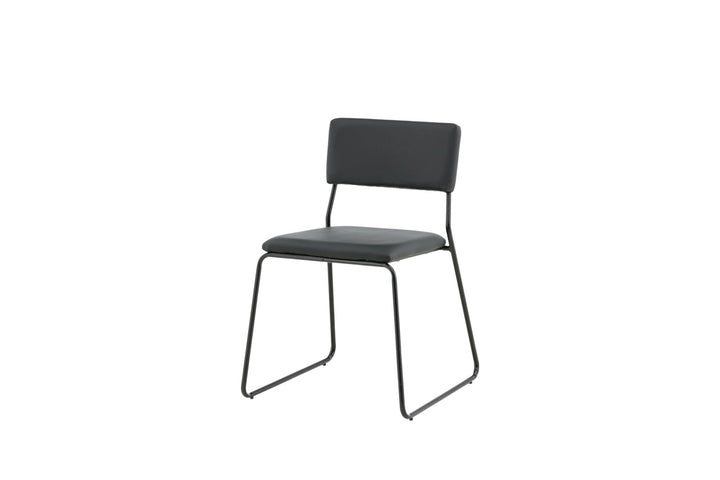 Venture Home Kenth Chair 2-pack - Black / Black PU