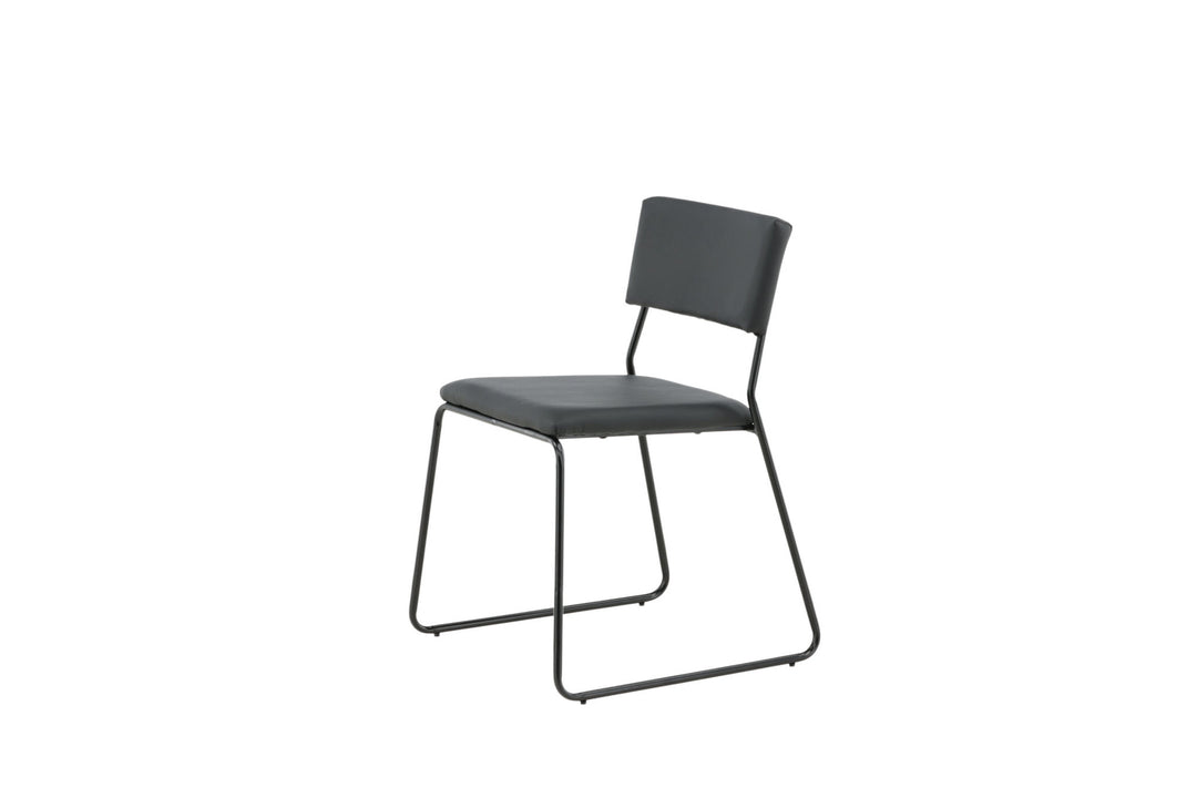 Venture Home Kenth Chair 2-pack - Black / Black PU