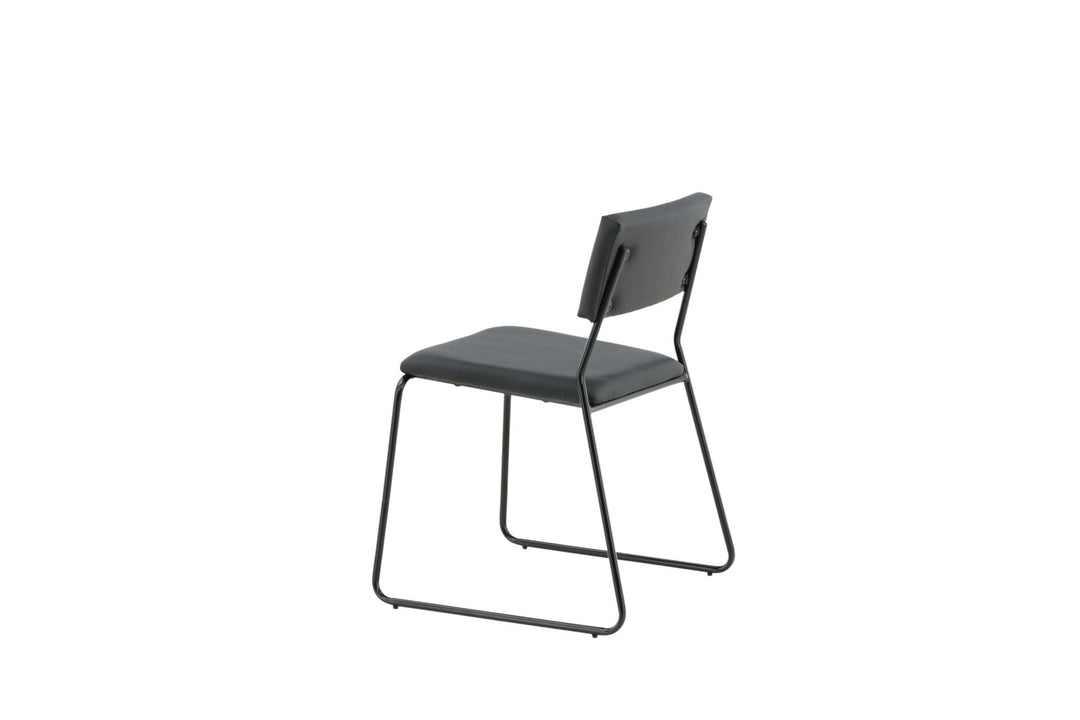 Venture Home Kenth Chair 2-pack - Black / Black PU