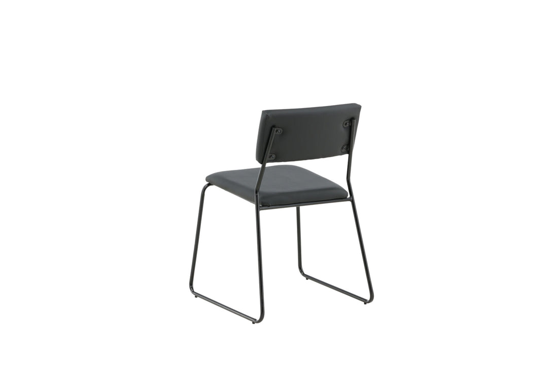 Venture Home Kenth Chair 2-pack - Black / Black PU