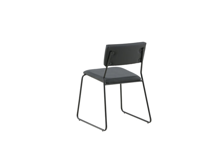 Venture Home Kenth Chair 2-pack - Black / Black PU