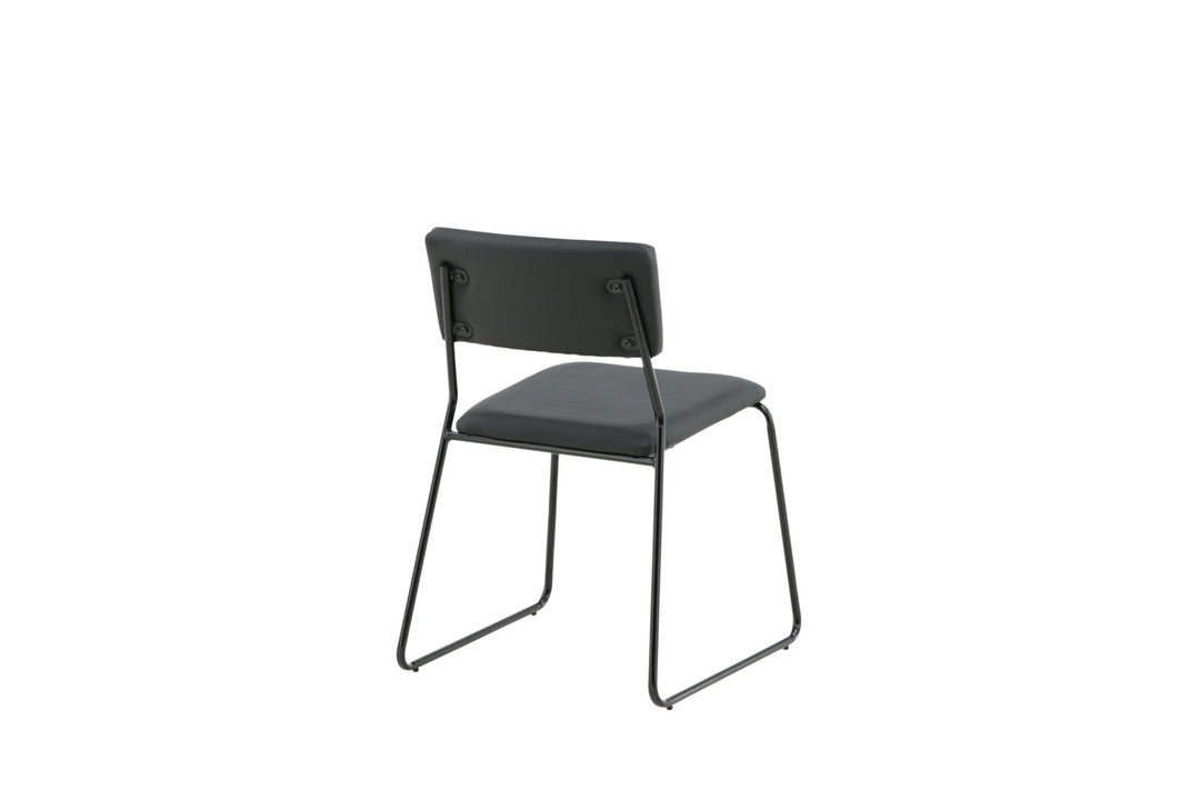 Venture Home Kenth Chair 2-pack - Black / Black PU
