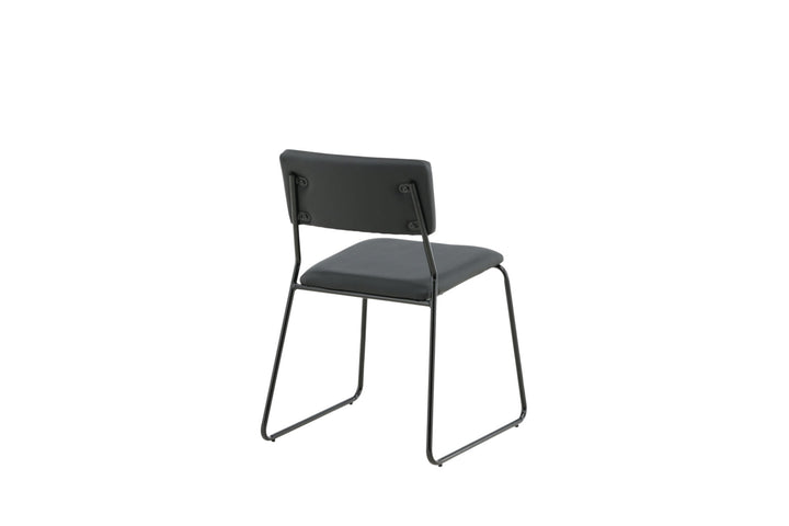 Venture Home Kenth Chair 2-pack - Black / Black PU