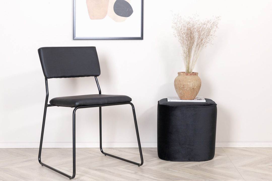 Venture Home Kenth Chair 2-pack - Black / Black PU