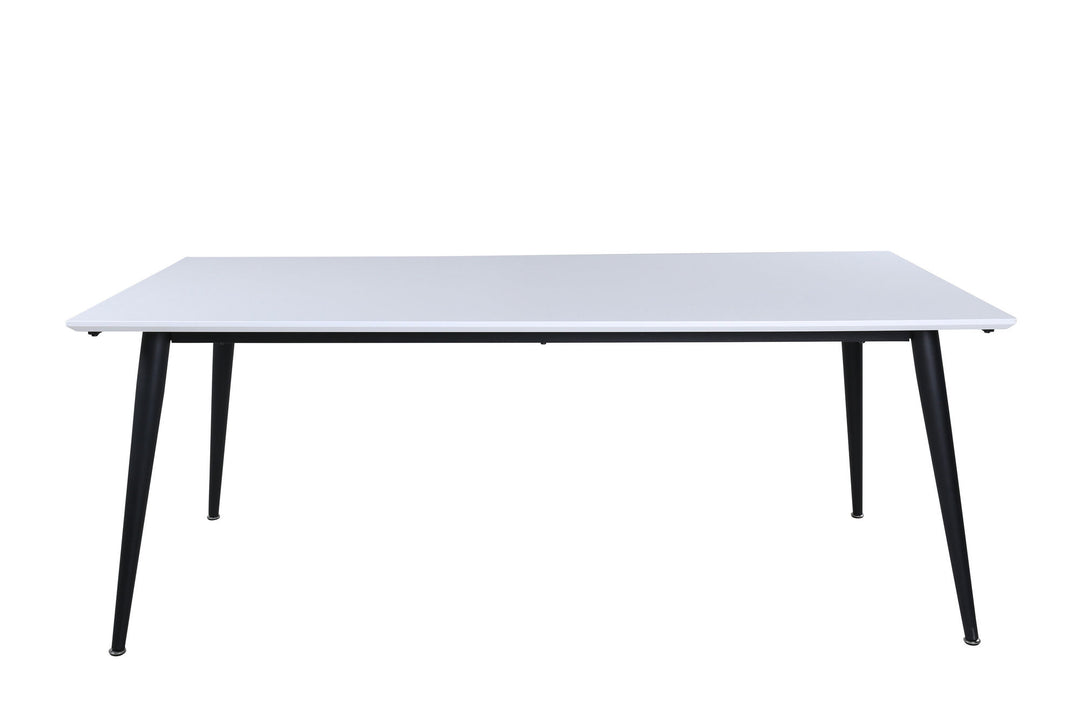 Venture Home Jimmy Dining Table - Black / White HPL - 195*76