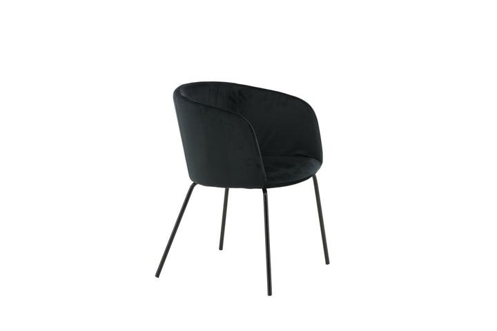 Venture Home Berit Chair - Black / Black Velvet