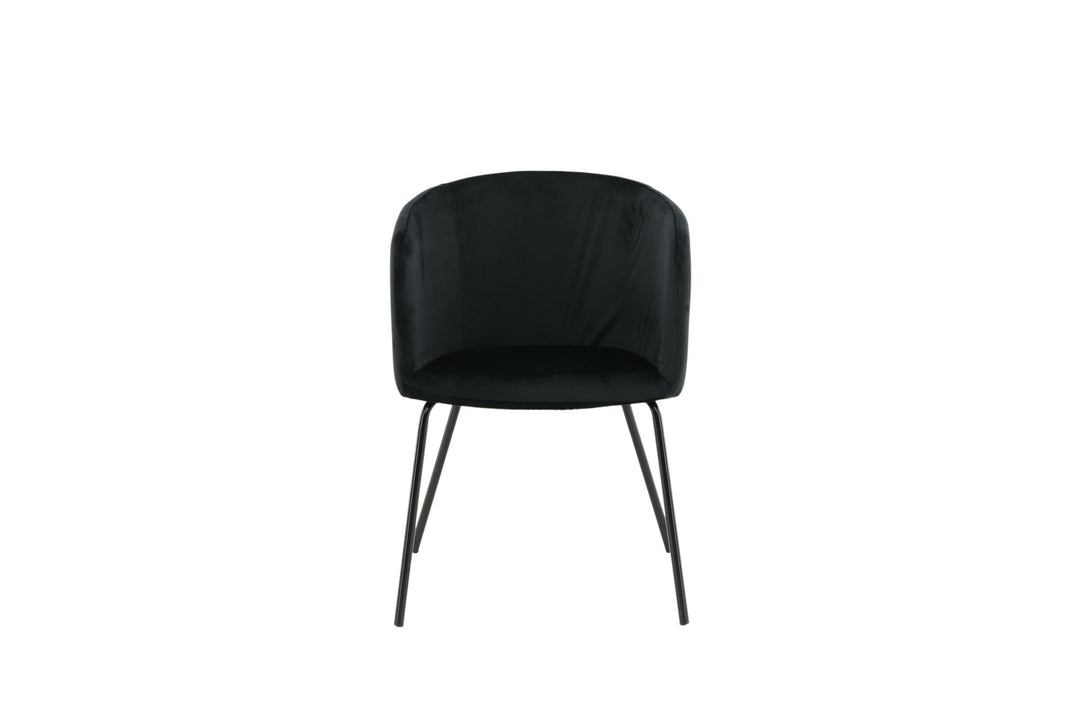 Venture Home Berit Chair - Black / Black Velvet