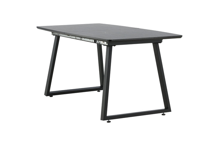 Venture Home Inca Extentiontable - Black top / black Legs