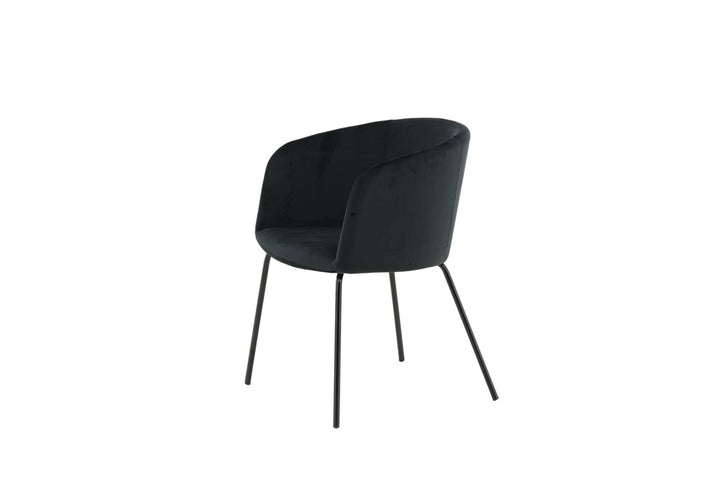 Venture Home Berit Chair - Black / Black Velvet