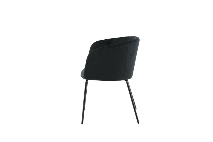 Venture Home Berit Chair - Black / Black Velvet