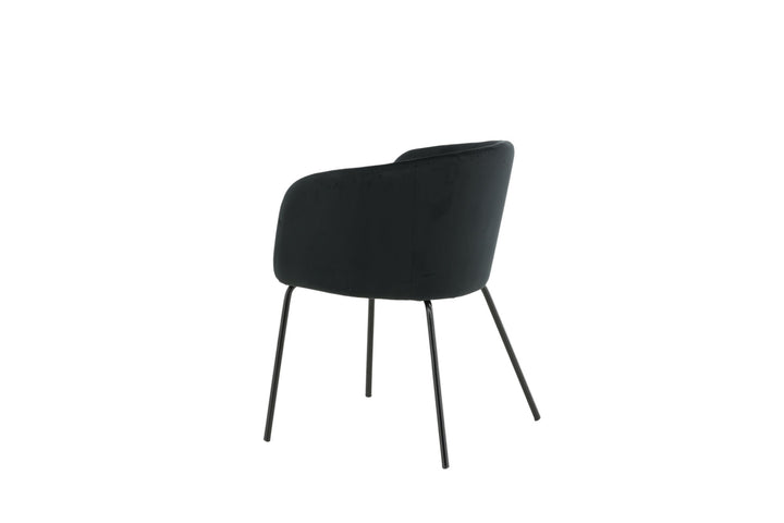 Venture Home Berit Chair - Black / Black Velvet