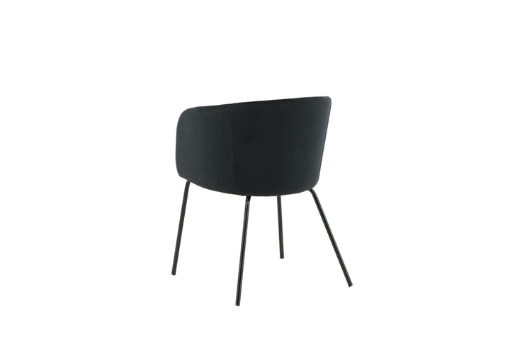 Venture Home Berit Chair - Black / Black Velvet