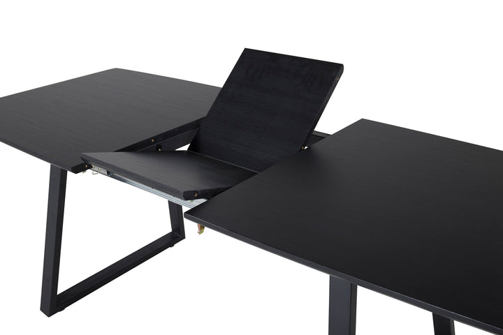 Venture Home Inca Extentiontable - Black top / black Legs