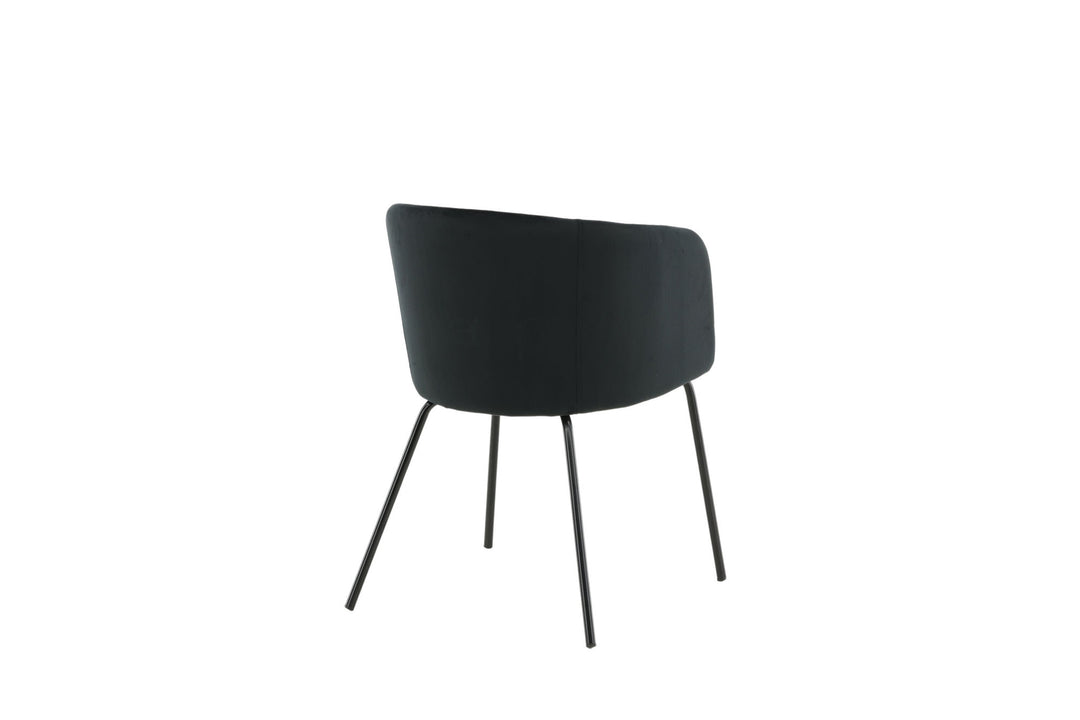 Venture Home Berit Chair - Black / Black Velvet