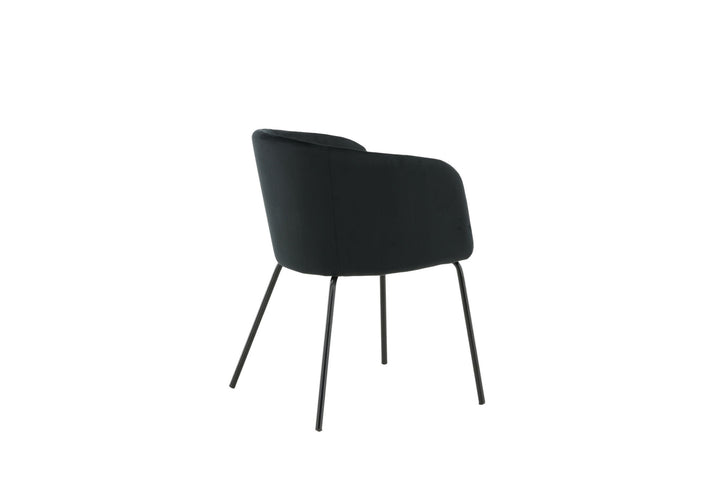 Venture Home Berit Chair - Black / Black Velvet