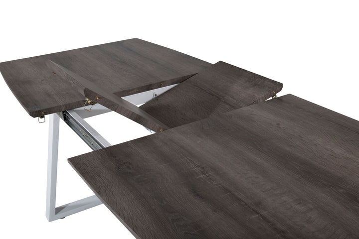 Venture Home Inca Extentiontable - grey "oak" / white Legs